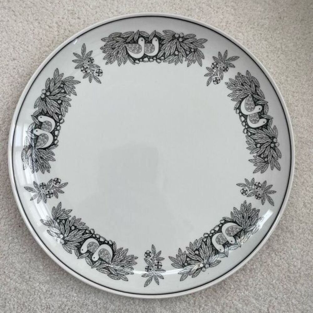 Franciscan Bird n Hand MCM Partridge Dinner Plates 10.25”